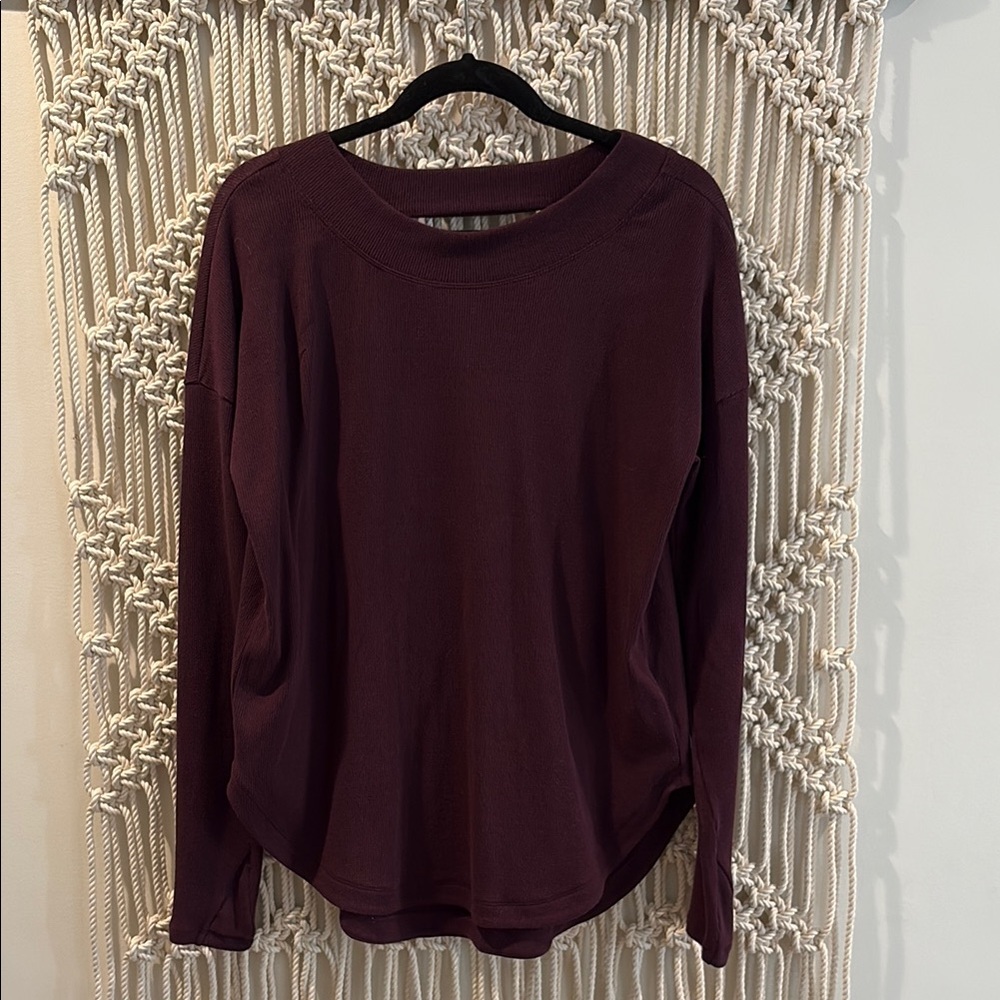 Women's Burgundy Top